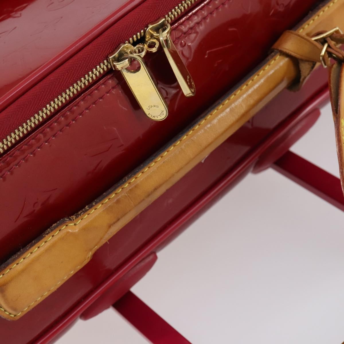 Louis Vuitton Pegase Luggage Monogram Vernis, Red, Patent Leather, Travel Bag