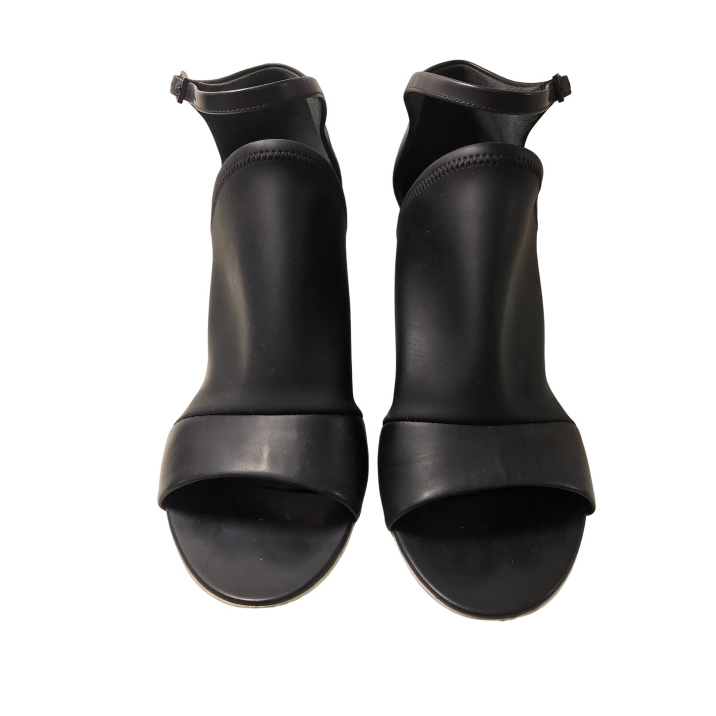 Balenciaga Sandals 9 Black Leather Stiletto