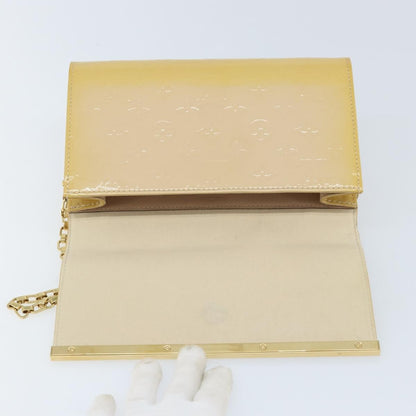 Louis Vuitton Ana Monogram Vernis, Yellow, Patent Leather, Handbag