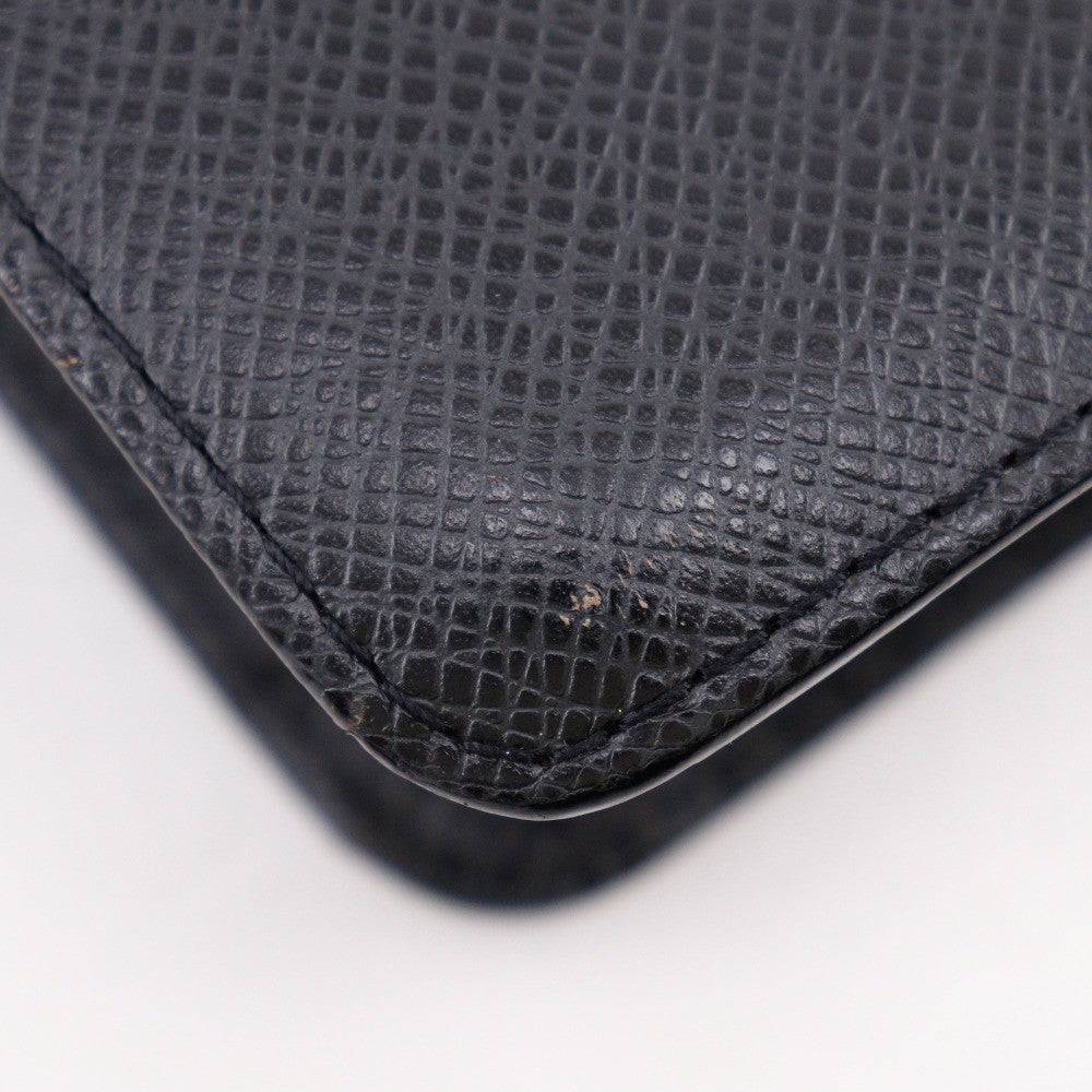 Louis Vuitton Selenga Pochette Taiga Leather, Black, Leather, Clutch
