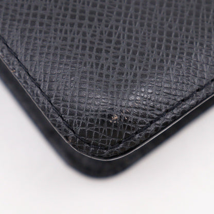 Louis Vuitton Selenga Pochette Taiga Leather, Black, Leather, Clutch
