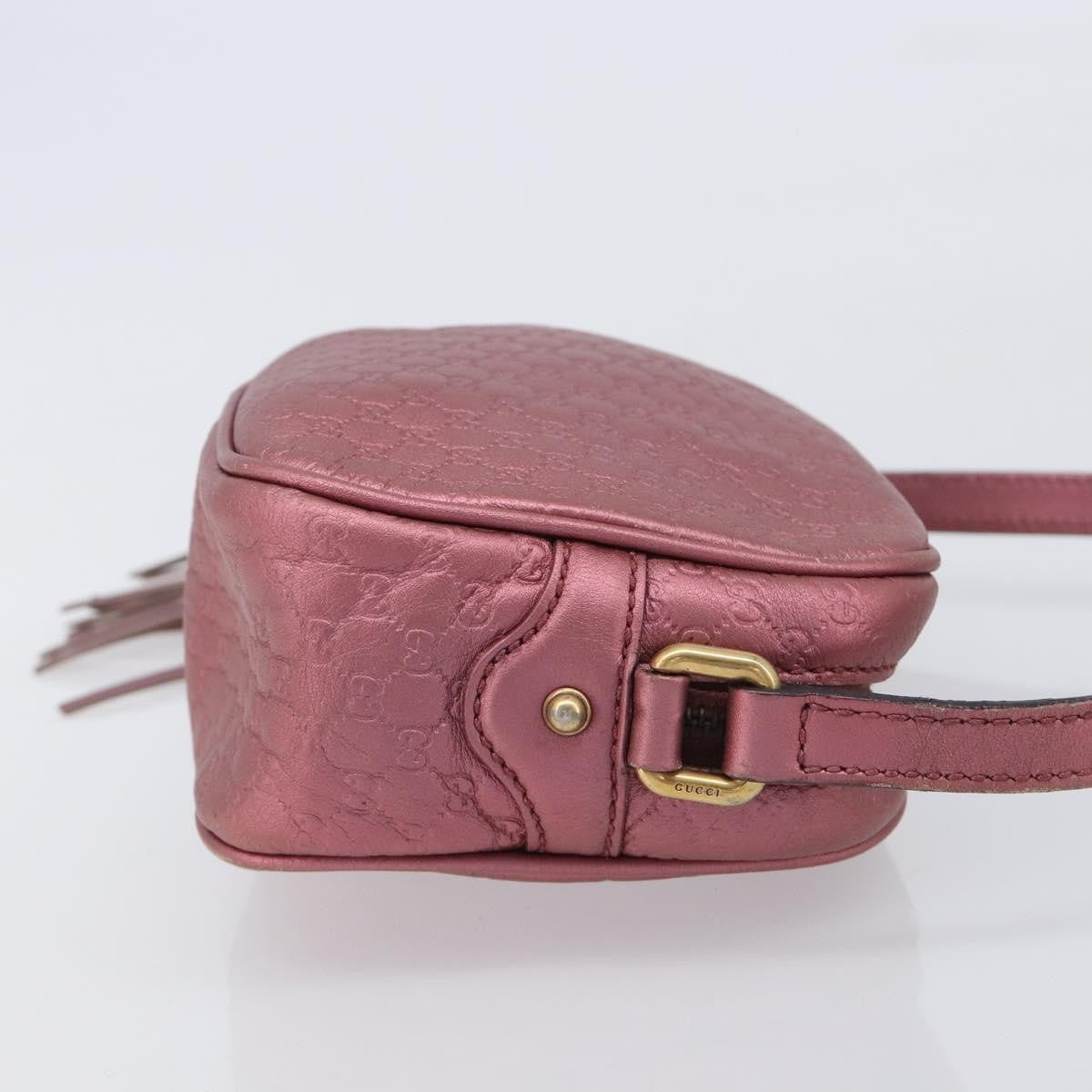 Gucci Sunshine Disco Microguccissima Leather, Pink, Leather, Crossbody Bag