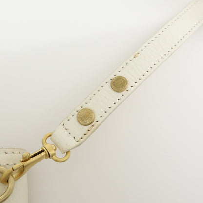 Celine Triomphe Leather, Beige, Leather, Shoulder Bag