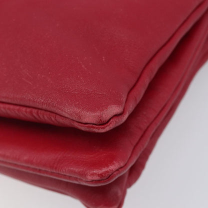 Celine Trio Leather, Red, Leather, Crossbody Bag