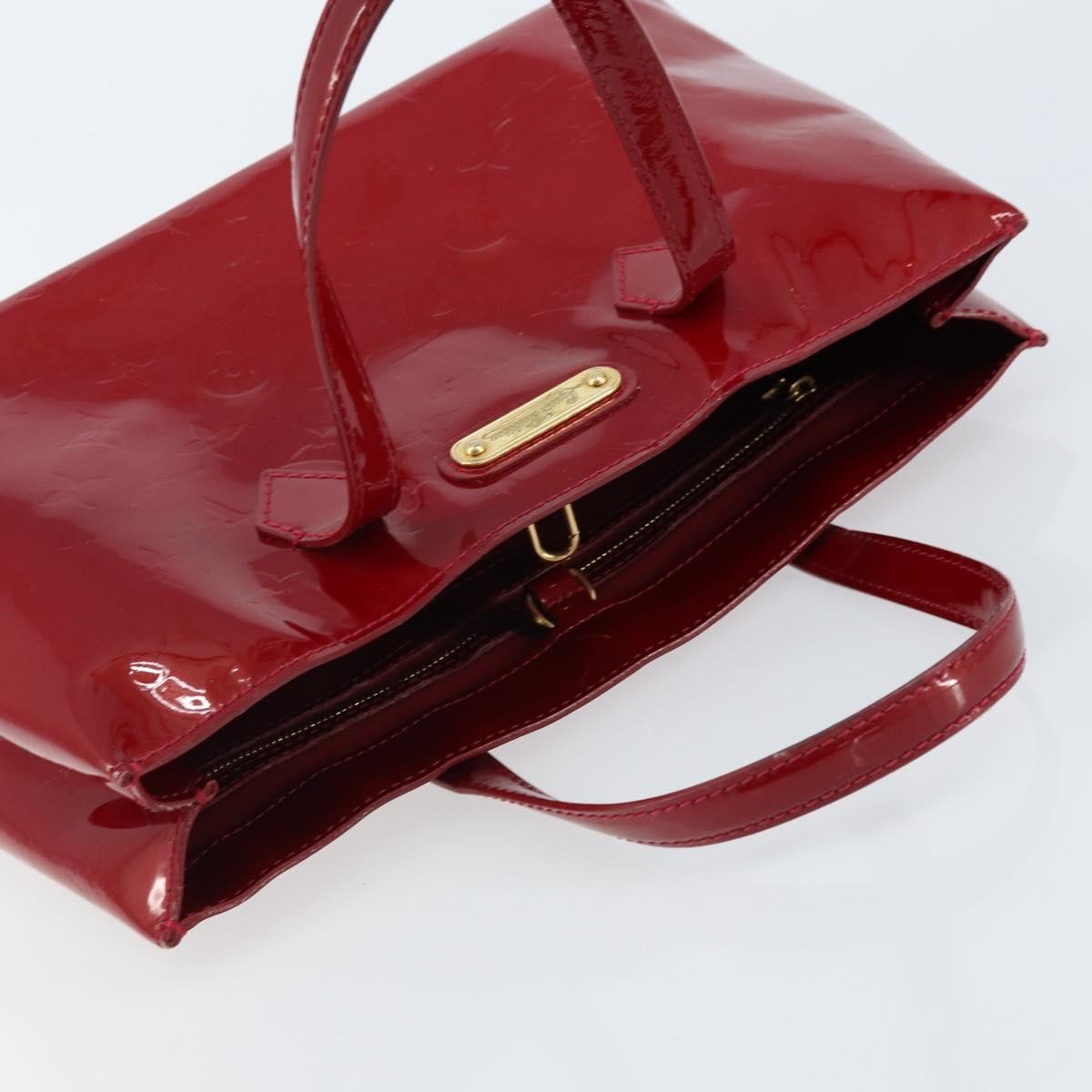 Louis Vuitton Wilshire Monogram Vernis, Red, Patent Leather, Handbag