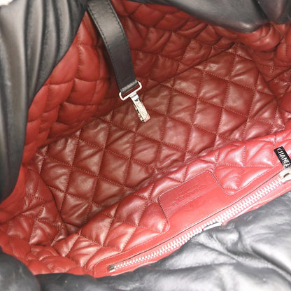 Chanel Coco Cocoon Reversible Tote Quilted Lambskin, Black, Leather, Tote Bag