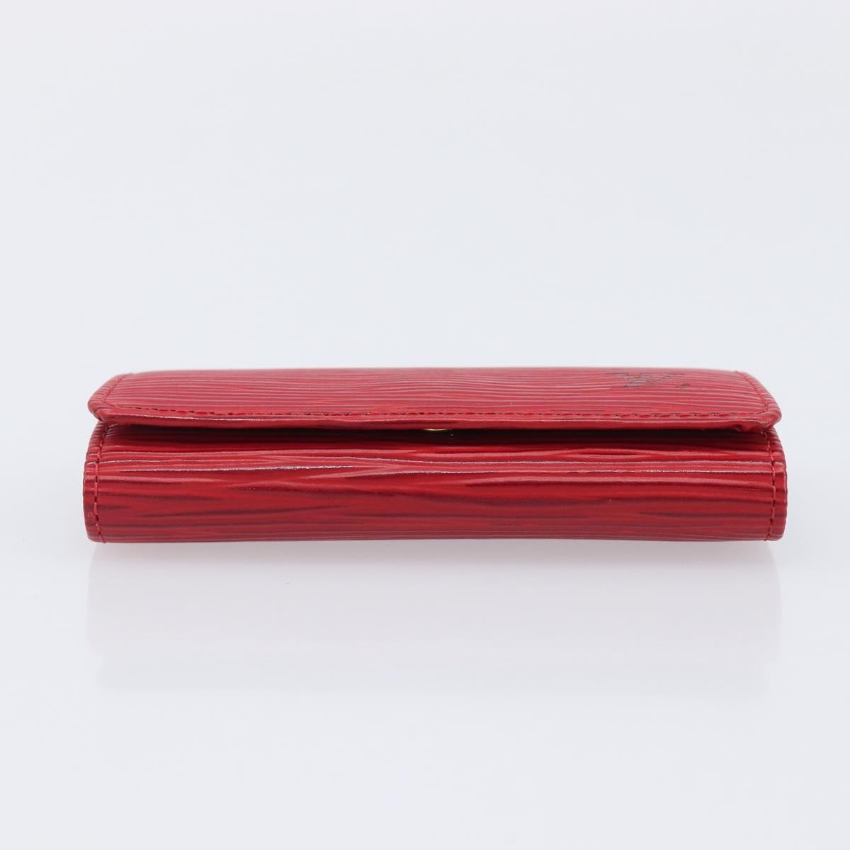 Louis Vuitton Multiclés 4 Cuir verni, Red, Leather, Wallet