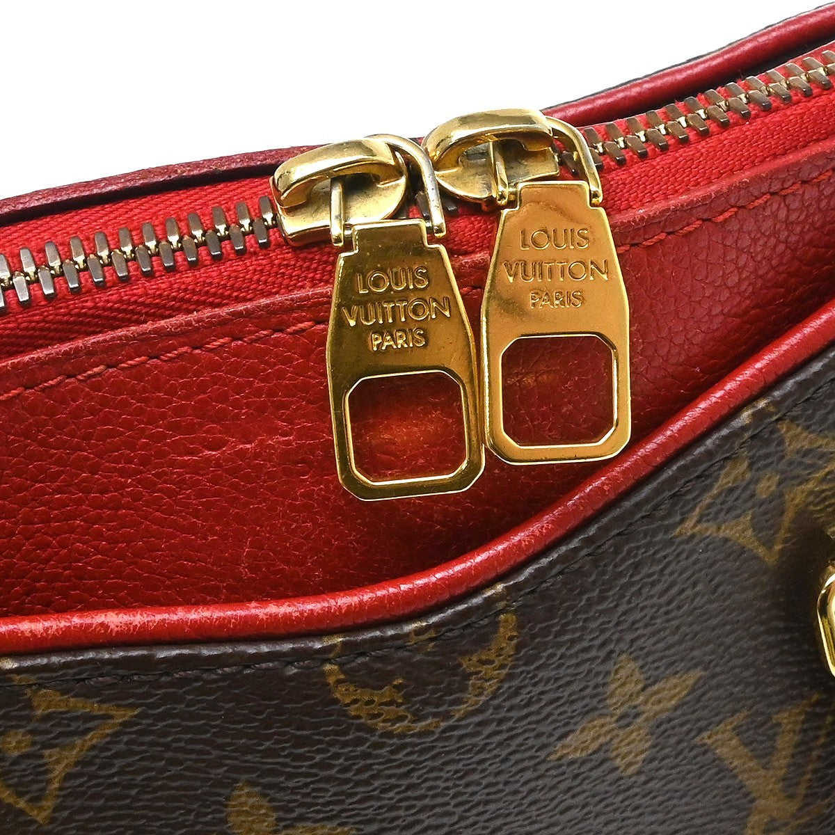 Louis Vuitton Pallas Tote Monogram Canvas with Leather, Brown, Canvas, Handbag