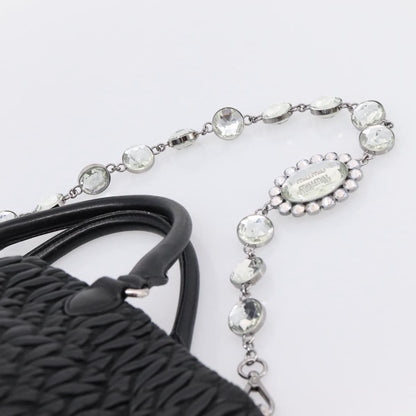 Miu Miu Shopper Tote Matelasse Leather, Black, Leather, Handbag