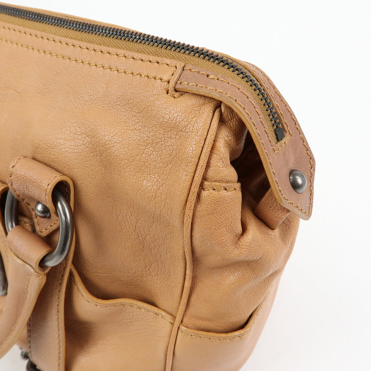 Celine Handbag Leather, Brown, Leather, Handbag