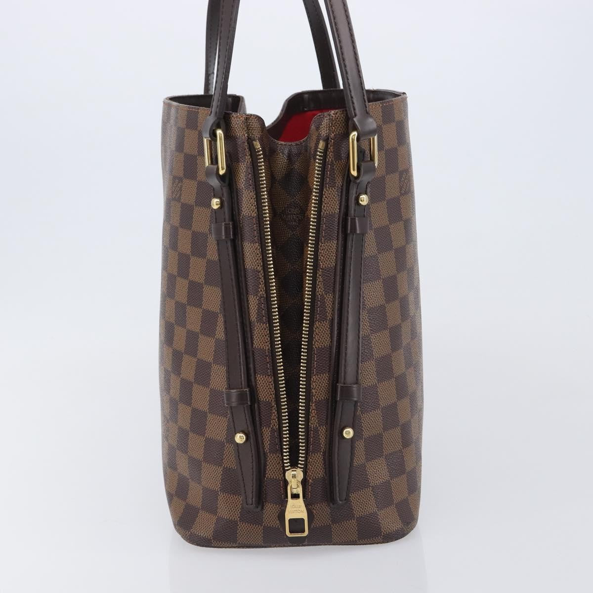Louis Vuitton Cabas Rivington Damier, Brown, Canvas, Tote Bag