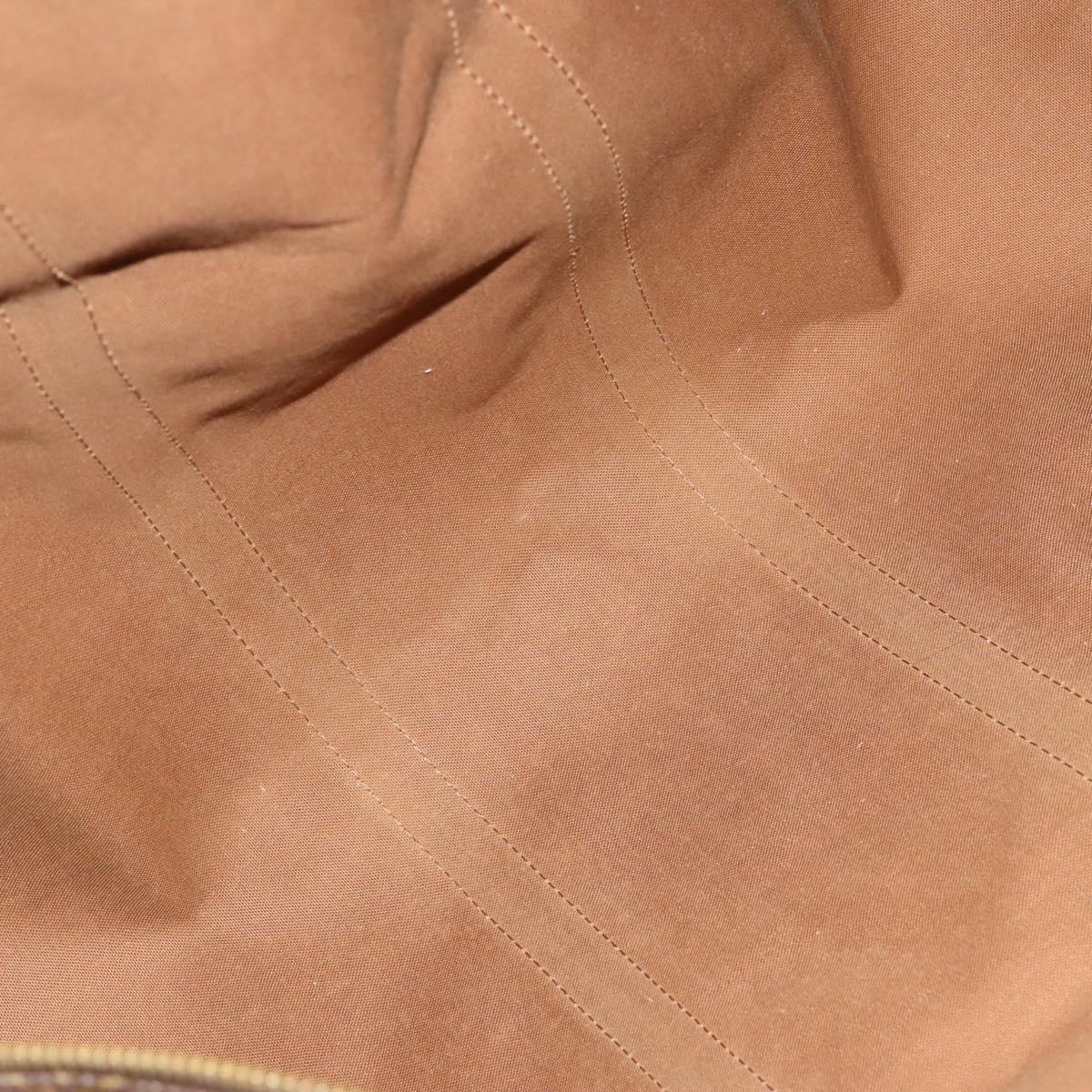 Louis Vuitton Keepall Bandouliere Bag Monogram Canvas, BROWN, LEATHER, Travel bag