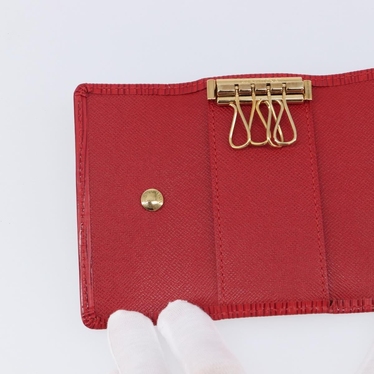 Louis Vuitton Multiclés 4 Cuir verni, Red, Leather, Wallet