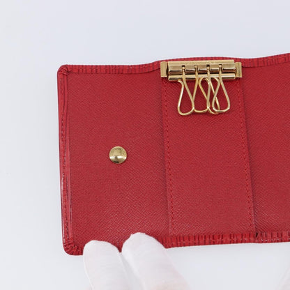 Louis Vuitton Multiclés 4 Cuir verni, Red, Leather, Wallet