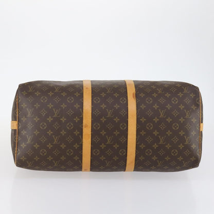 Louis Vuitton Keepall Bandouliere Bag Monogram Canvas, BROWN, CANVAS, Travel bag