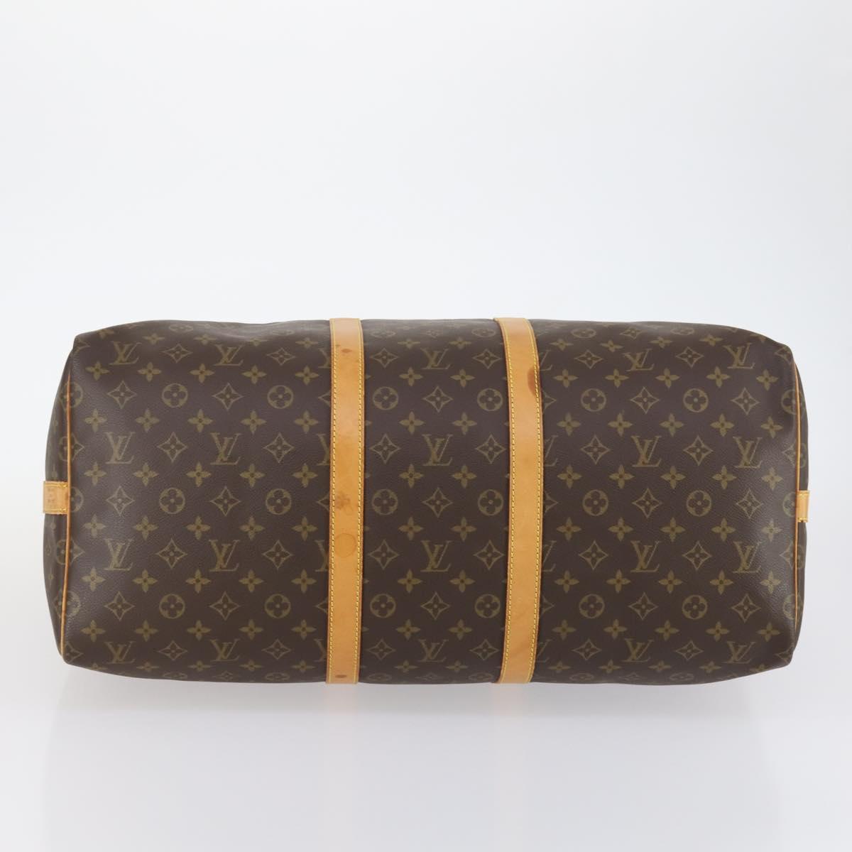 Louis Vuitton Keepall Bag Monogram Canvas, BROWN, CANVAS, Travel bag
