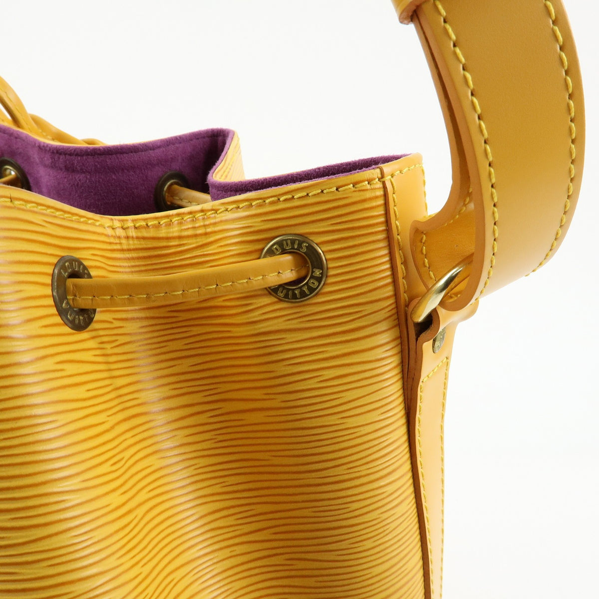Louis Vuitton Noe Epi Leather, Yellow, Leather, Shoulder Bag