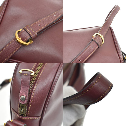 Cartier Must de Cartier Leather, Red, Leather, Shoulder Bag
