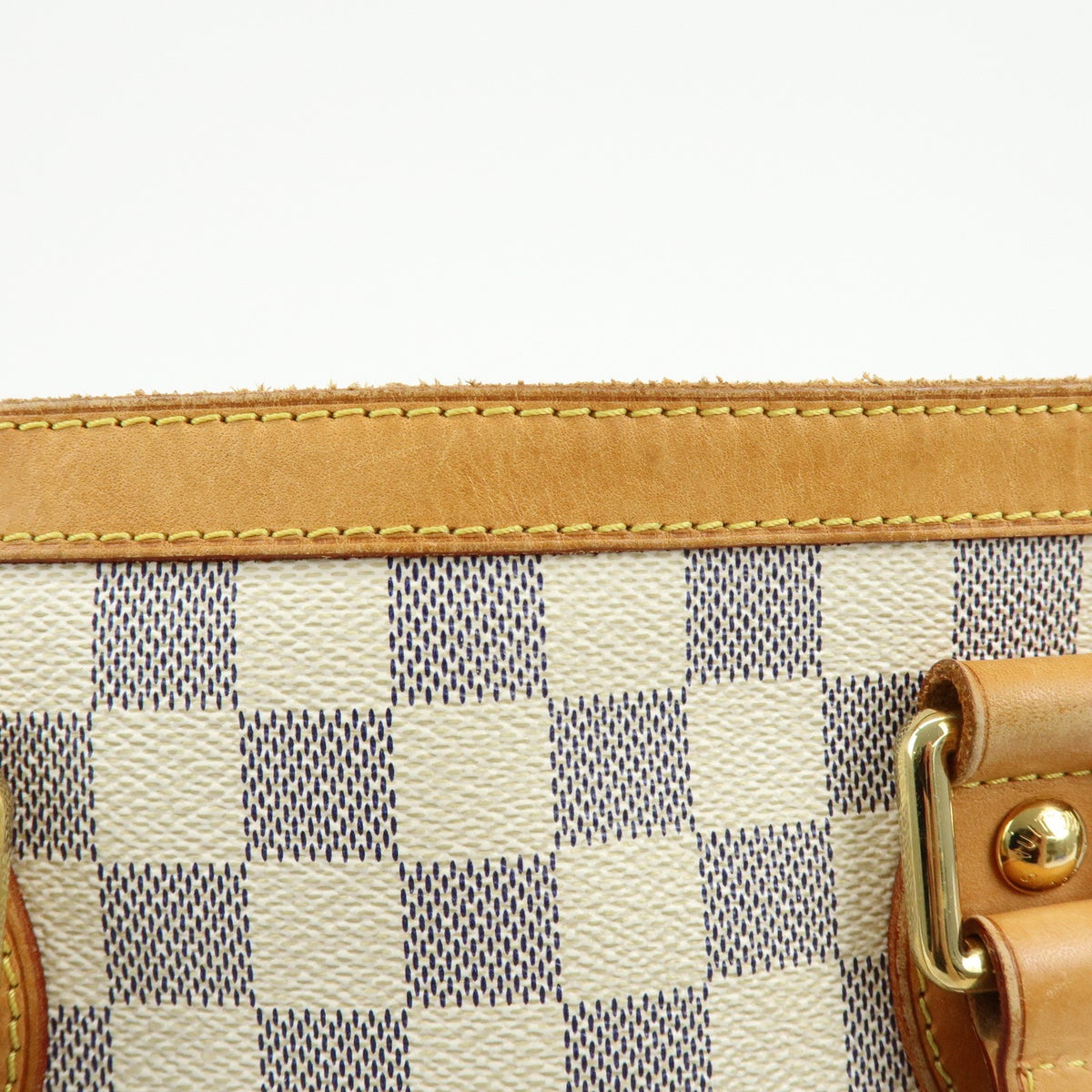 Louis Vuitton Hampstead Damier, Beige, Canvas, Handbag