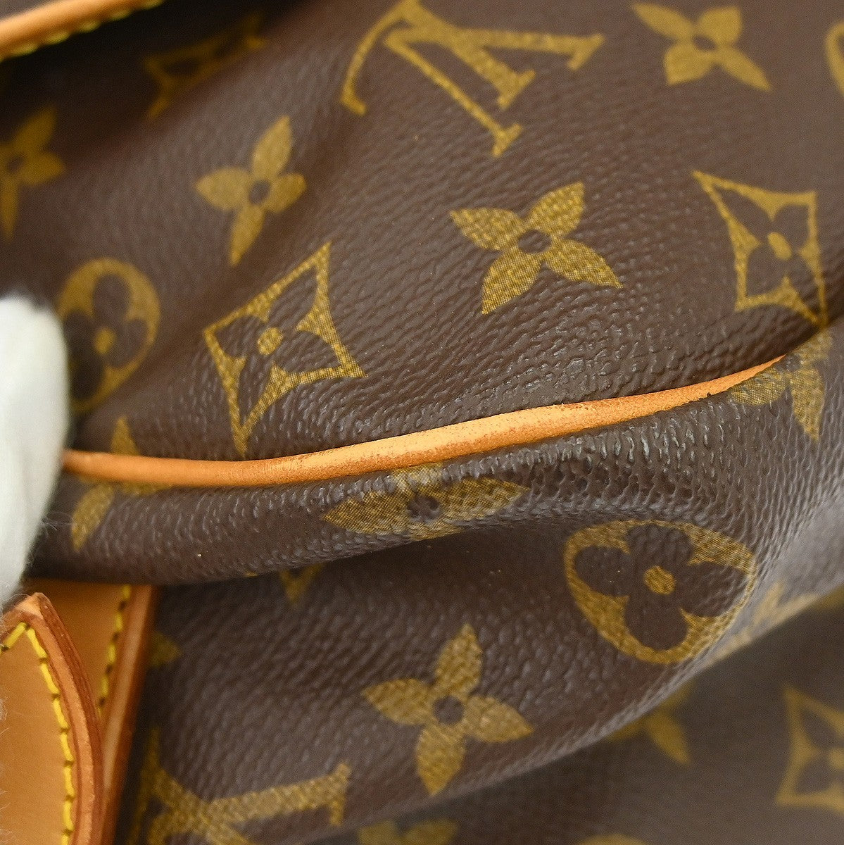 Louis Vuitton Saumur Monogram, Brown, Canvas, Shoulder Bag