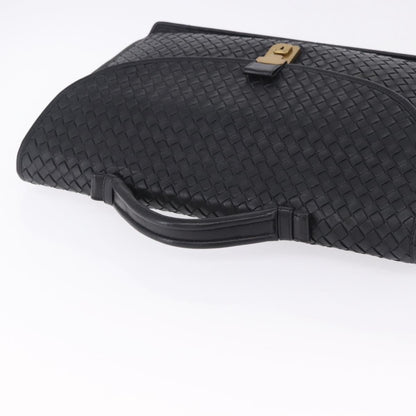 Bottega Veneta Envelope Intrecciato Nappa, Black, Leather, Briefcase