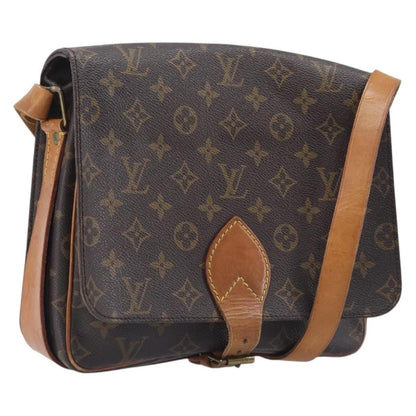 Louis Vuitton Cartouchiere Monogram Canvas, Brown, Canvas, Handbag