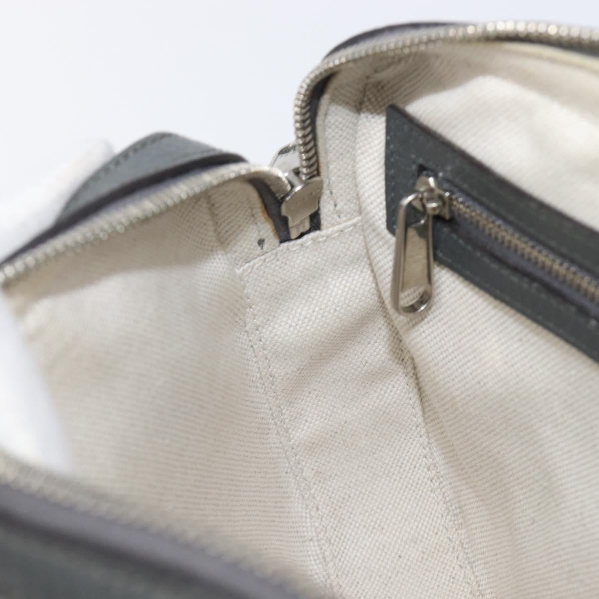 Gucci Ophidia Zip Wristlet GG Coated Canvas, Gray, Canvas, Shoulder Bag