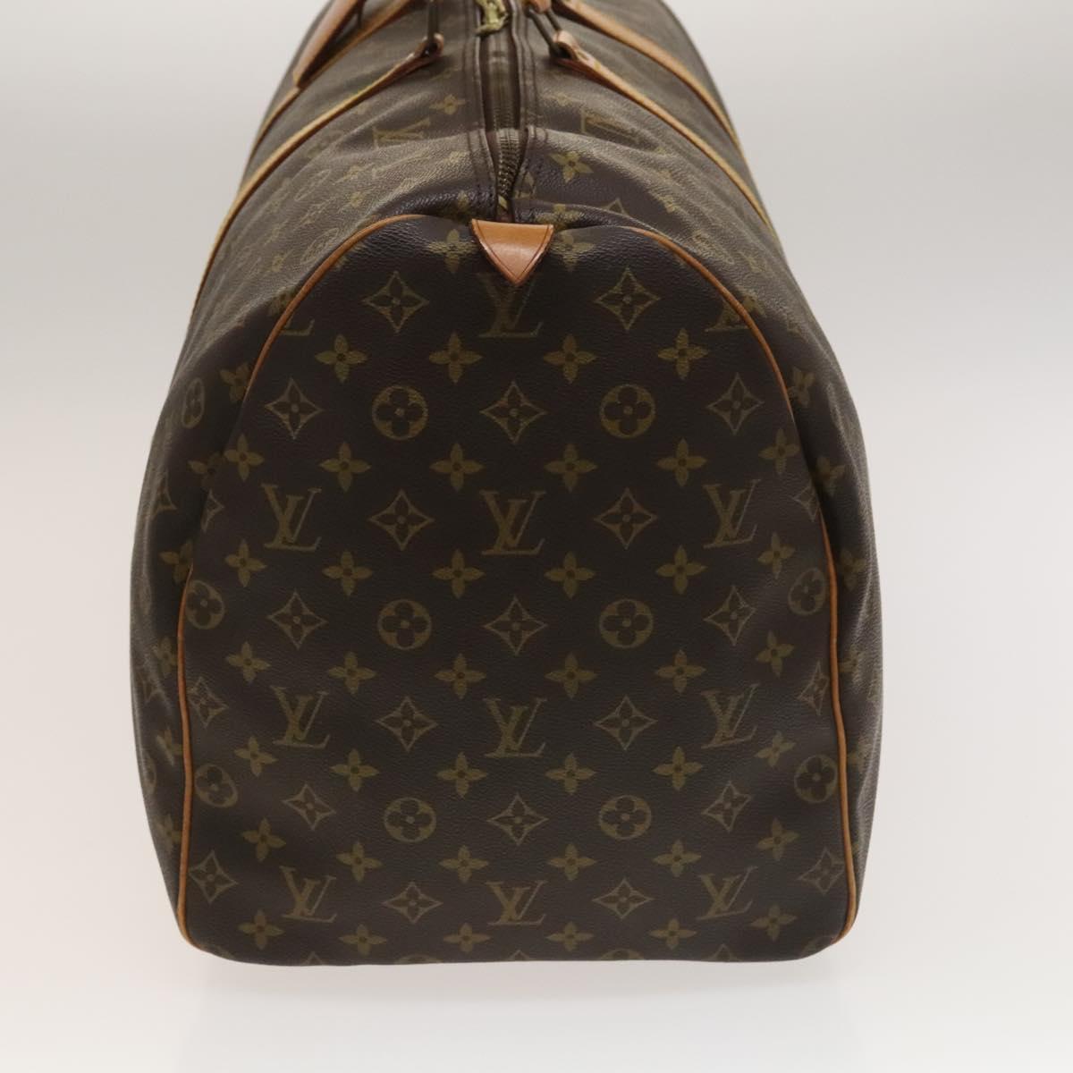 Louis Vuitton Keepall Bag Monogram Canvas, BROWN, CANVAS, Travel bag