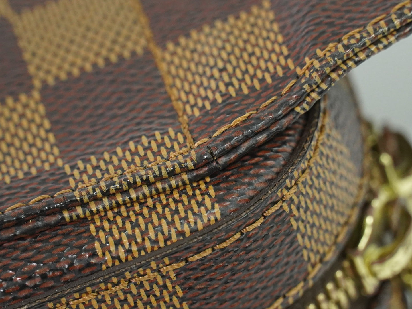 Louis Vuitton Geronimos Damier, Brown, Canvas, Clutch