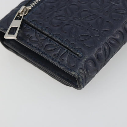Loewe Anagram Leather, Navy, Leather, Wallet