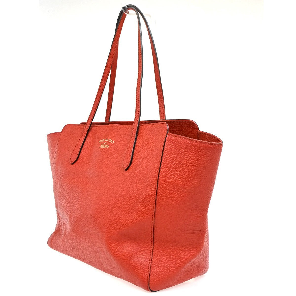 Gucci Swing Tote Leather, Red, Leather, Tote Bag