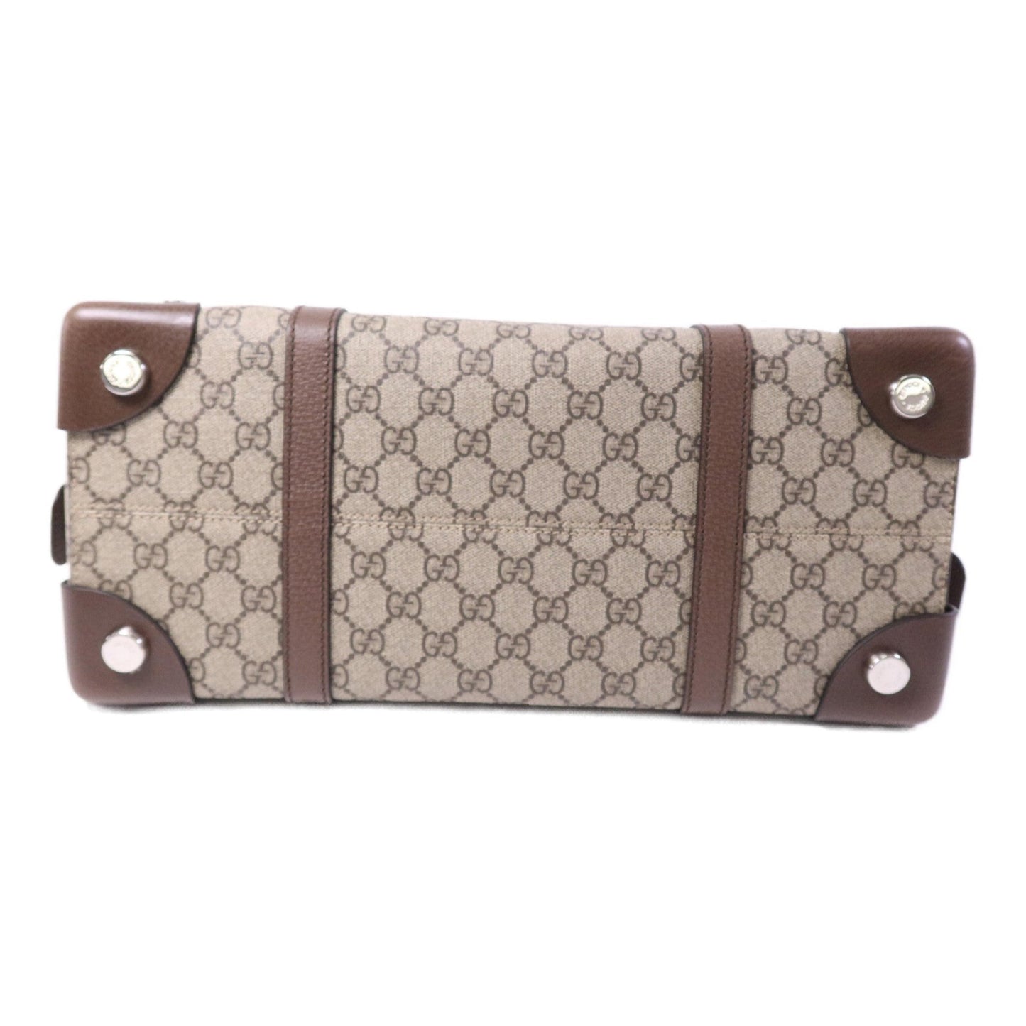 Gucci Belted Tote GG Coated Canvas, Beige, Canvas, Tote Bag