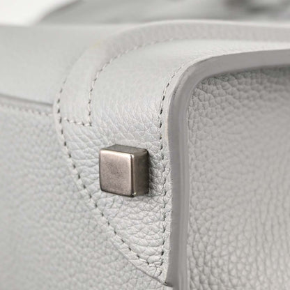 Celine Luggage Grainy Leather, Gray, Leather, Handbag