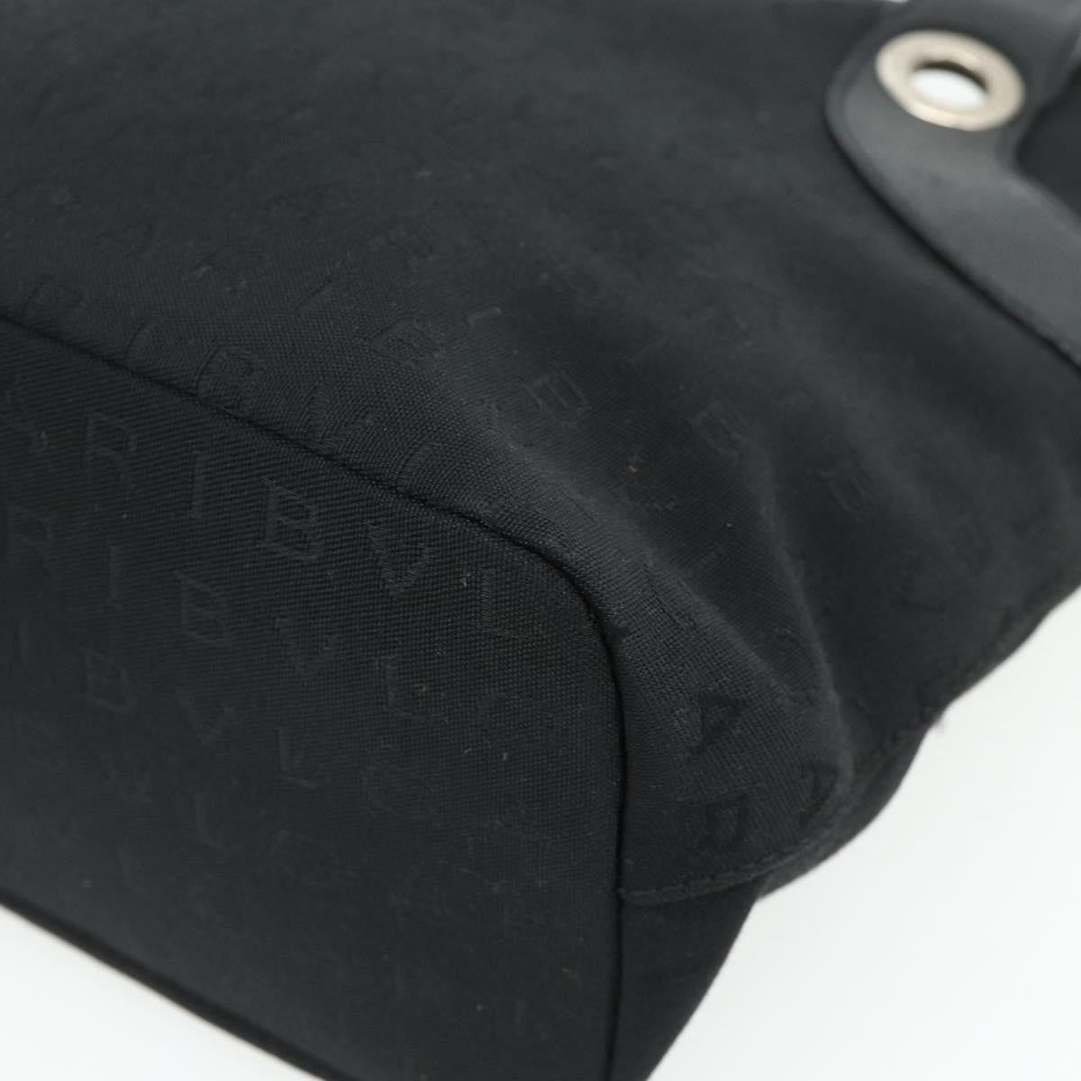 Bvlgari Logomania Canvas, Black, Canvas, Shoulder Bag