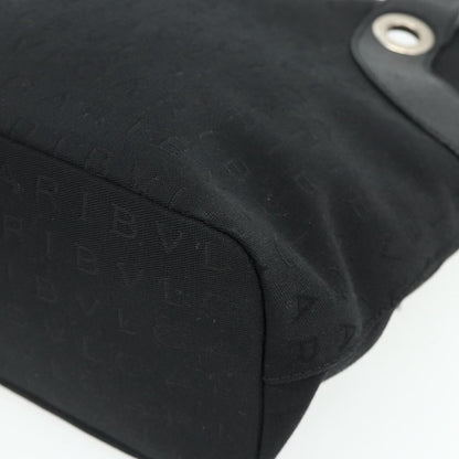Bvlgari Logomania Canvas, Black, Canvas, Shoulder Bag