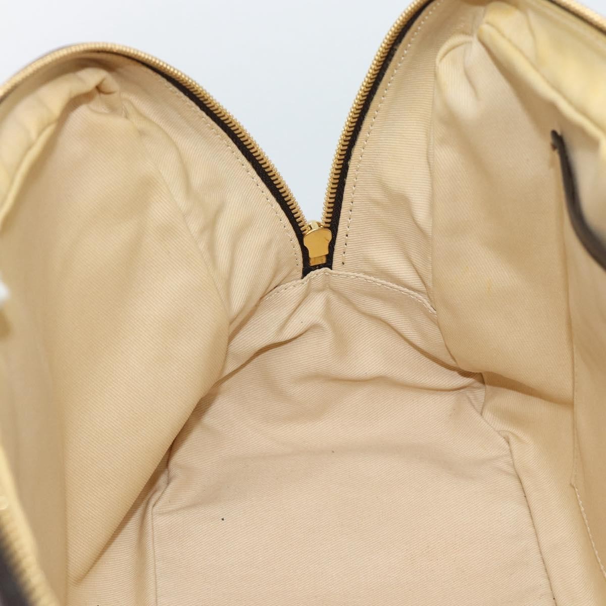 Celine C Macadam Canvas and Leather, Brown, Canvas, Handbag