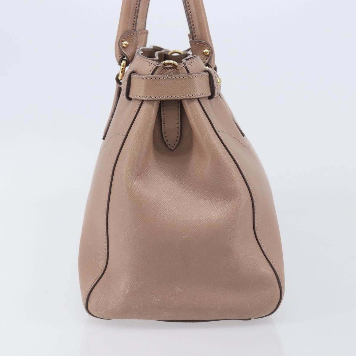 Salvatore Ferragamo Batik Leather, Beige, Leather, Tote Bag