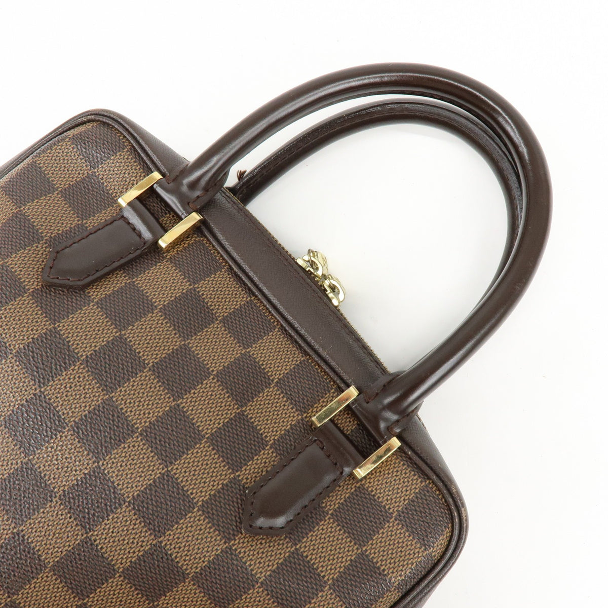 Louis Vuitton Triana Damier, Brown, Canvas, Handbag