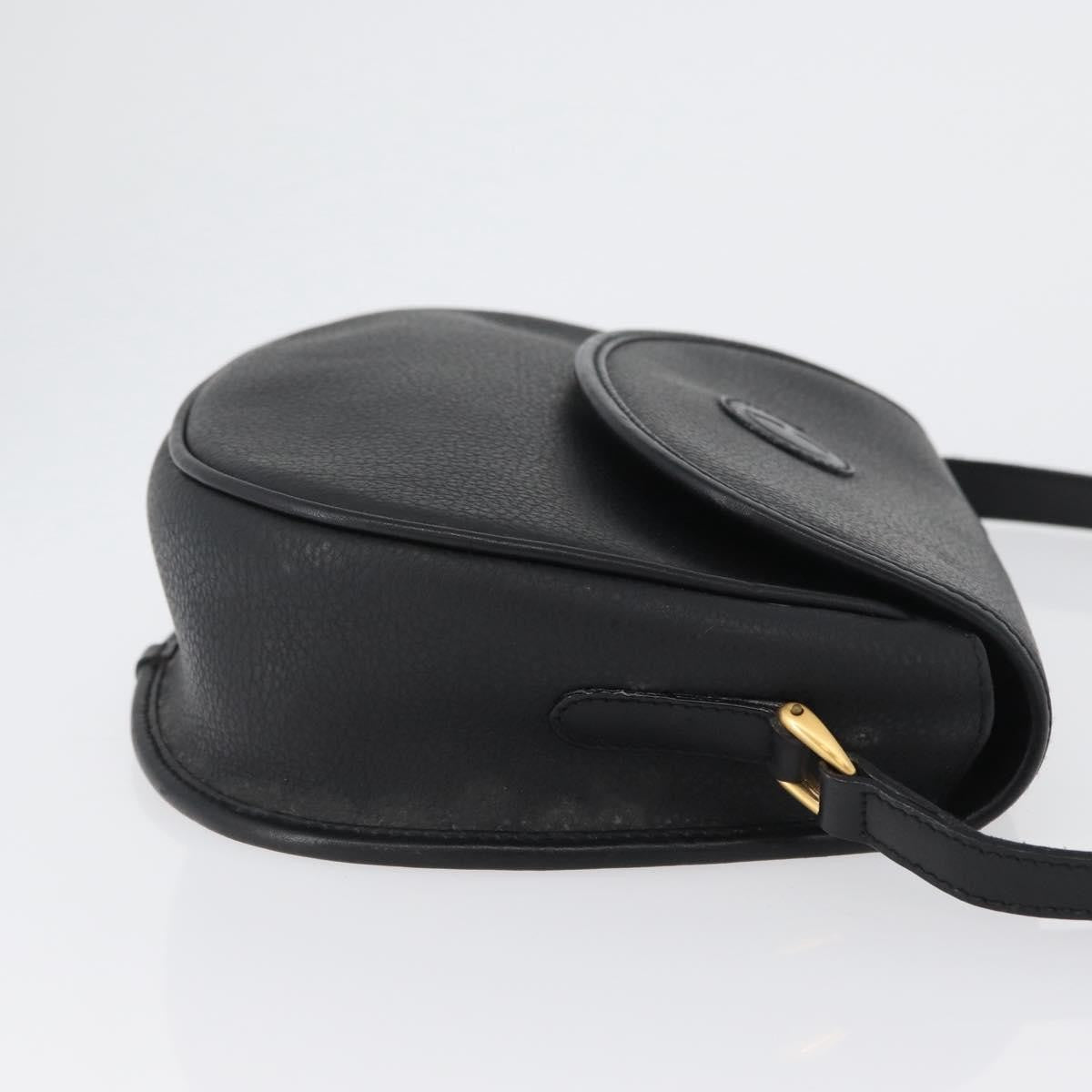 Gucci Vintage Leather, Black, Leather, Shoulder Bag