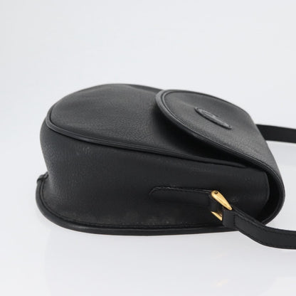 Gucci Vintage Leather, Black, Leather, Shoulder Bag