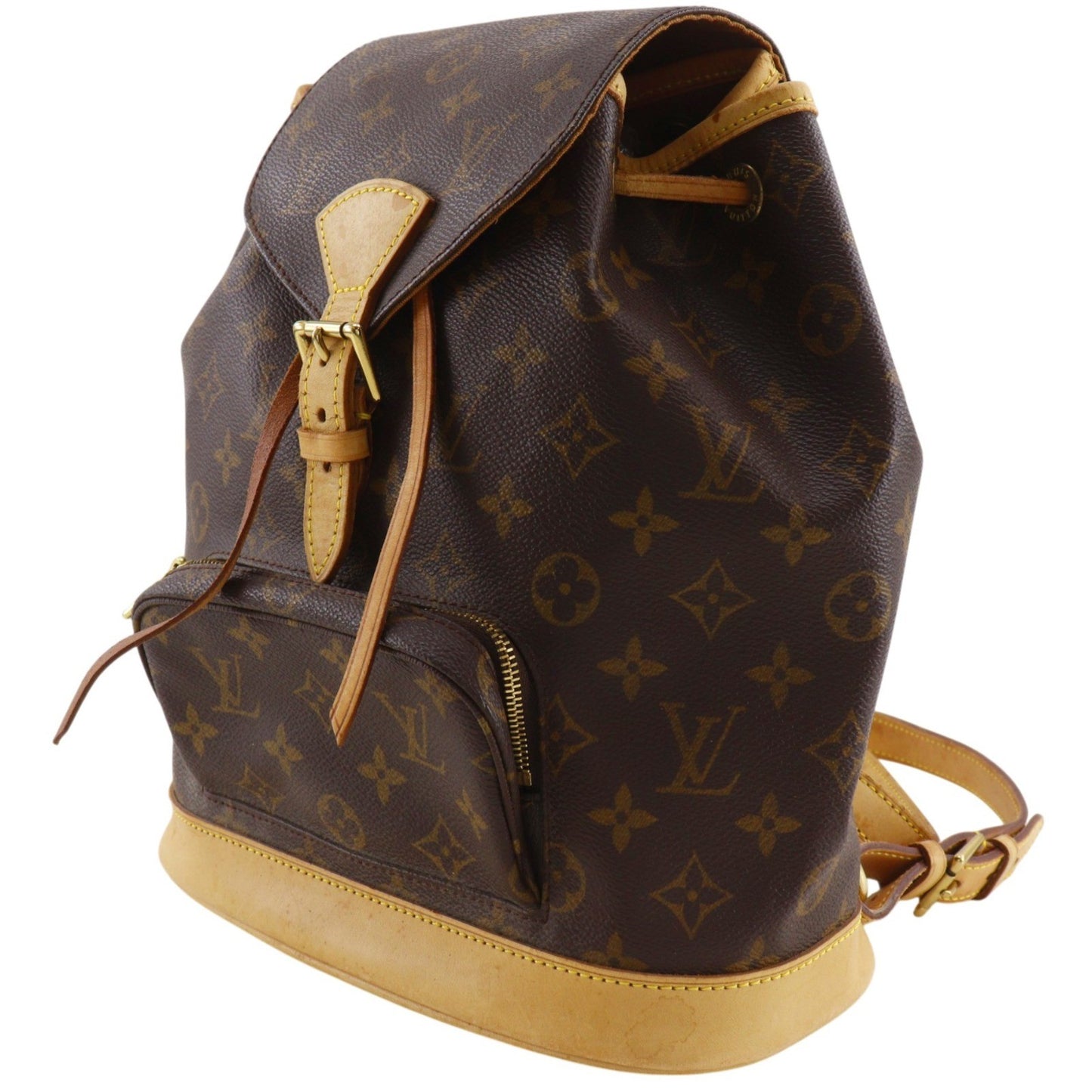 Louis Vuitton Montsouris Monogram, Brown, Canvas, Backpack