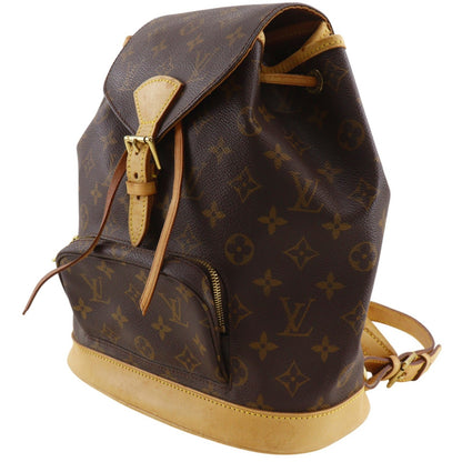 Louis Vuitton Montsouris Monogram, Brown, Canvas, Backpack
