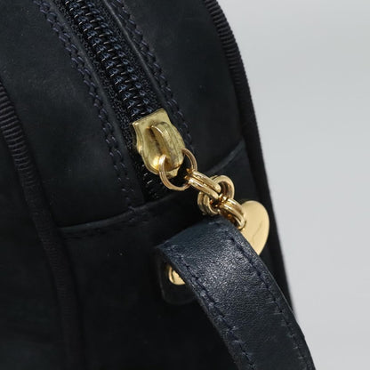 Salvatore Ferragamo Vara Bow camera Suede, Navy, Suede, Shoulder Bag