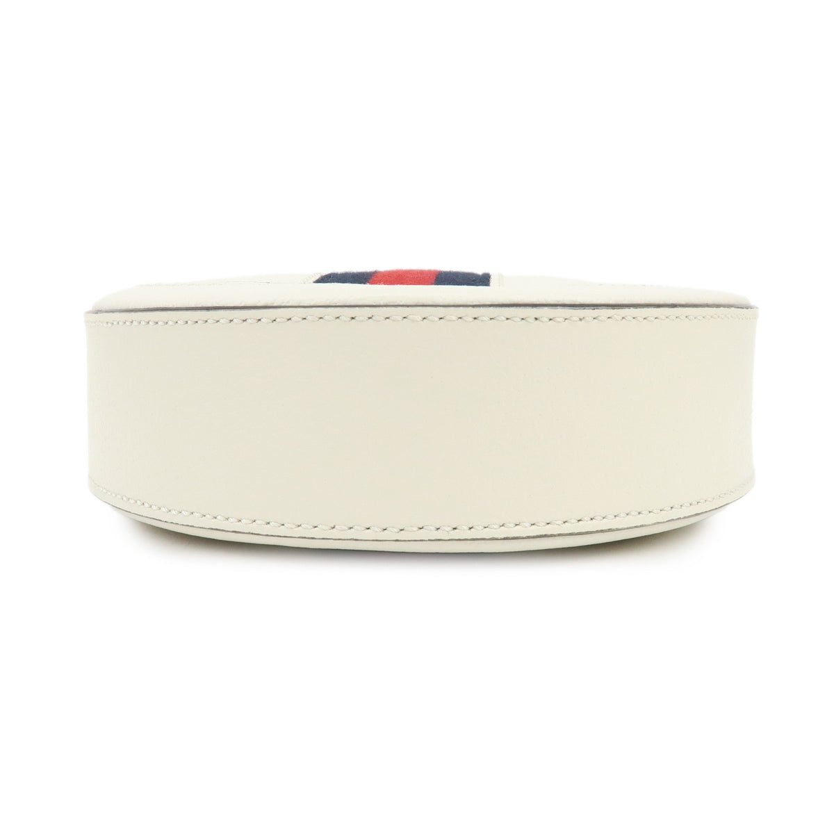 Gucci Ophidia Round Leather, White, Leather, Shoulder Bag