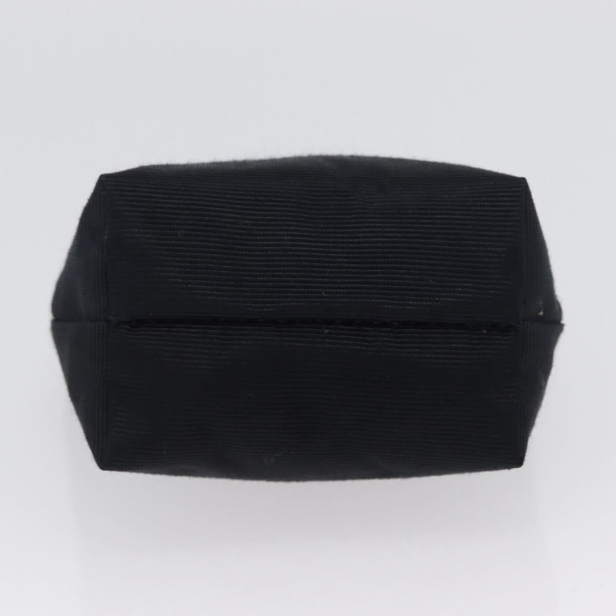 Celine Circle Logo Pouch Canvas, Black, Canvas, Clutch