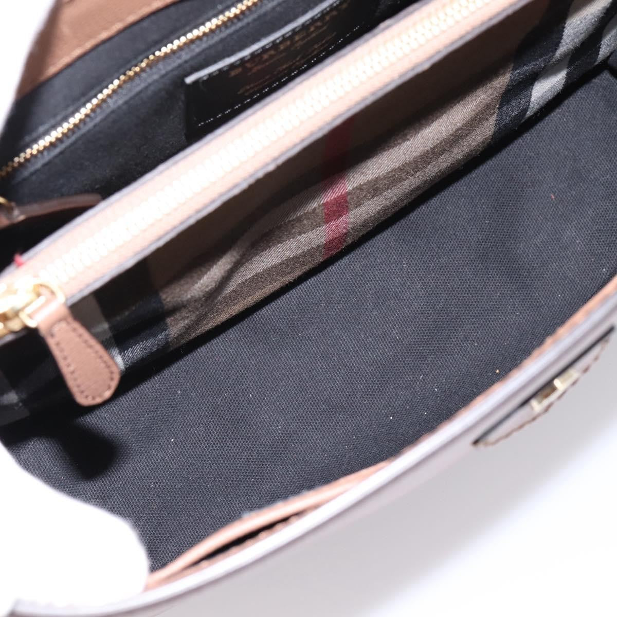 Burberry Camberley Top Handle Leather, Brown, Leather, Shoulder Bag