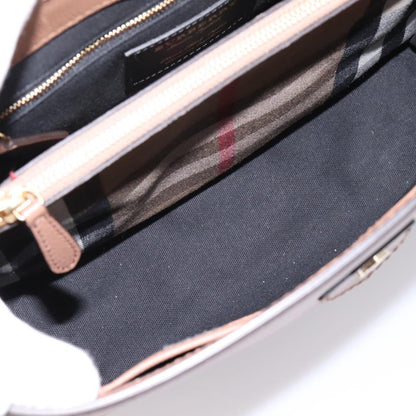 Burberry Camberley Top Handle Leather, Brown, Leather, Shoulder Bag