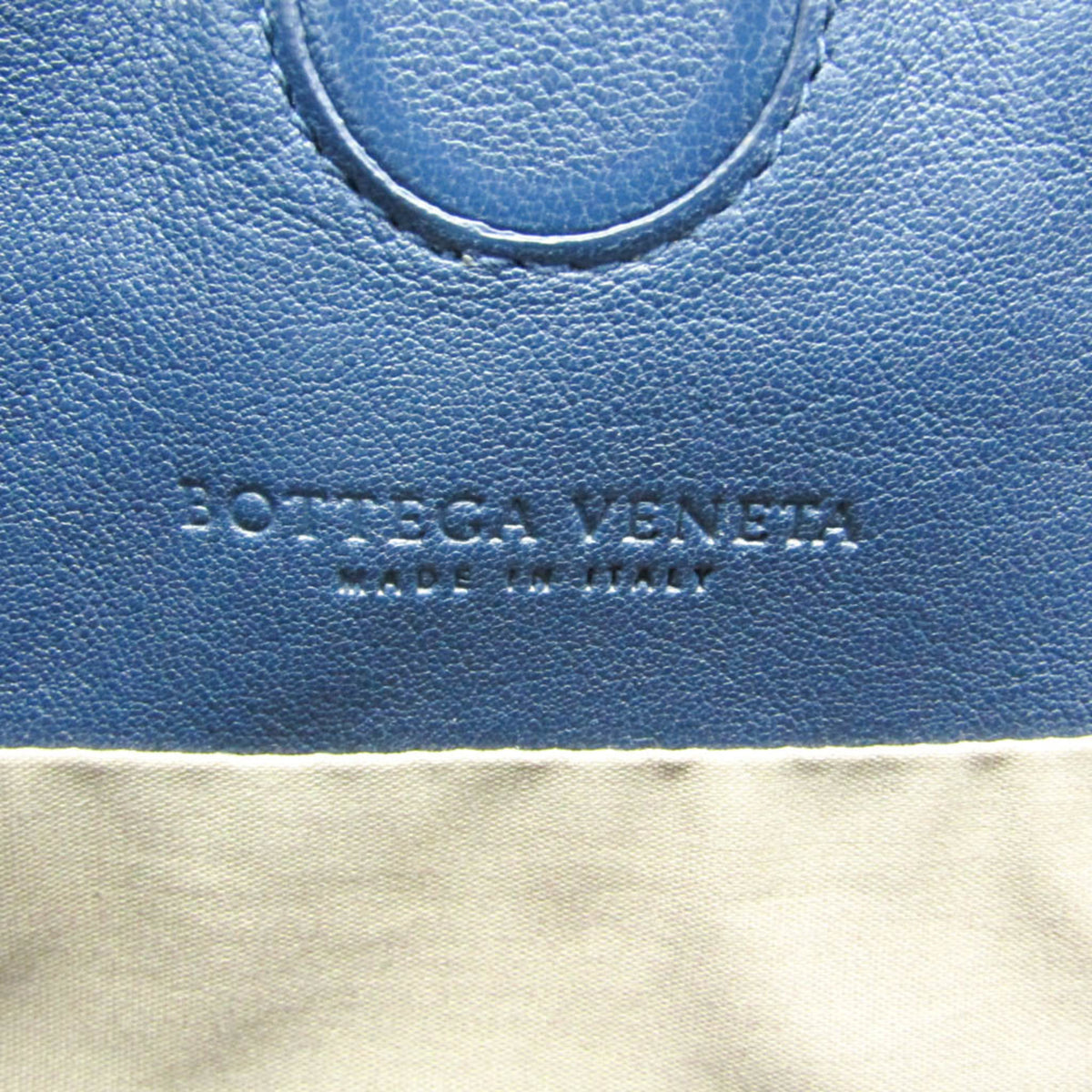 Bottega Veneta Intrecciato Leather, Navy, Leather, Briefcase