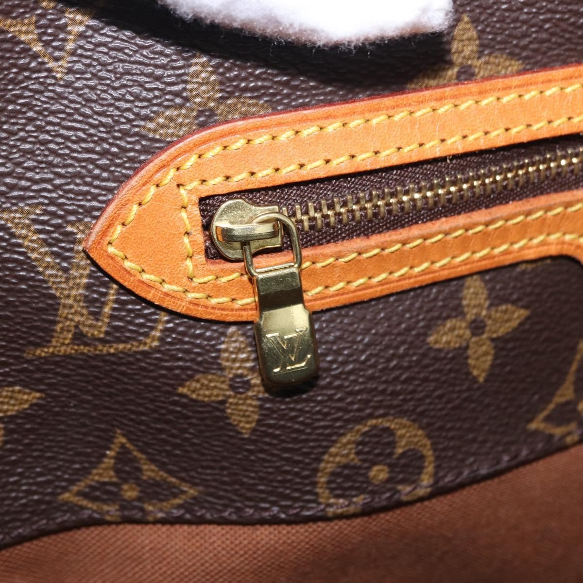 Louis Vuitton Shopping Sac Handbag Monogram, Brown, Canvas, Tote Bag