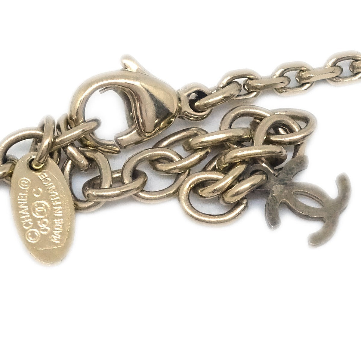 Chanel CC No.5 Pendant Metal, Gold, Gold Plated, Necklace
